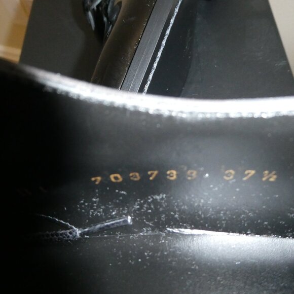 Saint Laurent Women Patent Leather Shoes Size 37.5 - Picture 10 of 10